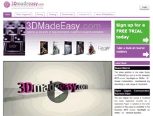 Tablet Screenshot of 3dmadeeasy.com
